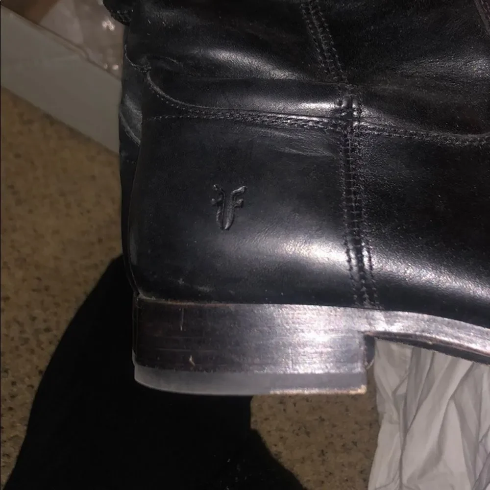 FRYE ‘Melissa Button' Leather Riding Boot - Picture 4 of 5
